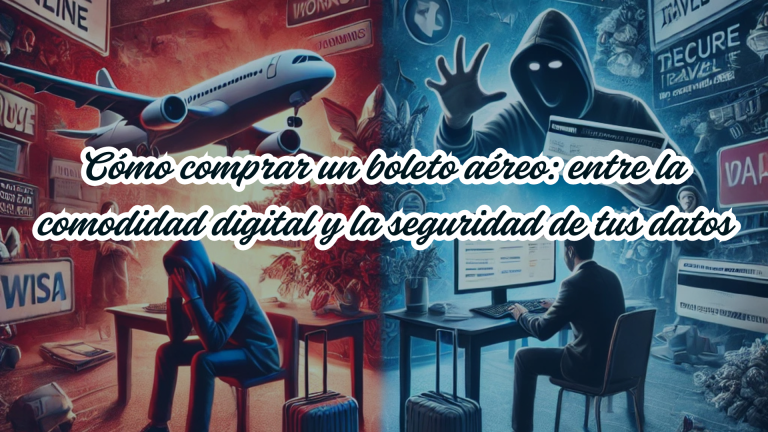 Cómo comprar 1 boleto aéreo: entre la comodidad digital y la seguridad de tus datos